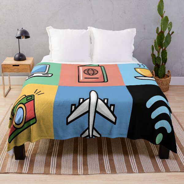 Item preview, Digital Nomad Essentials – Global Travel Icons designed and sold by 404wearpl.