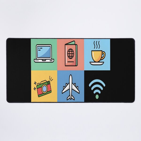 Artikelvorschau, Digital Nomad Essentials – Globale Reiseikonen entworfen und verkauft von 404wearpl.