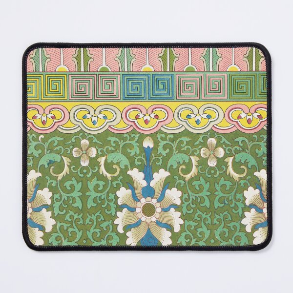 Item preview, Vintage Floral Retro Pattern Green Pink Blue Flowers Repeat designed and sold by She was a  Dreamer....