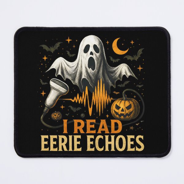 Item preview, I Read Eerie Echoes – Spooky Halloween Sonographer Design (3) designed and sold by InkoraLab.
