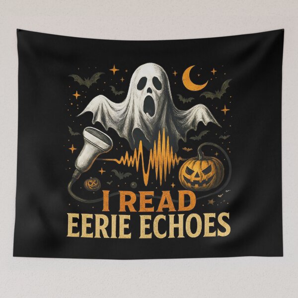 Item preview, I Read Eerie Echoes – Spooky Halloween Sonographer Design (3) designed and sold by InkoraLab.
