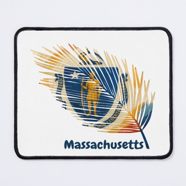 Item preview, Abstract Massachusetts Flag – Feather Shape Design designed and sold by ArteJorge48.
