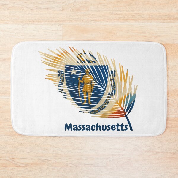 Item preview, Abstract Massachusetts Flag – Feather Shape Design designed and sold by ArteJorge48.