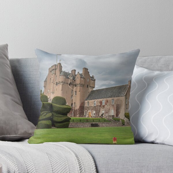 Item preview, Crathes Castle with Sculpted Topiary and Dramatic Skies designed and sold by David Patterson.