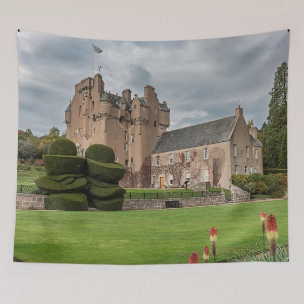 Item preview, Crathes Castle with Sculpted Topiary and Dramatic Skies designed and sold by David Patterson.