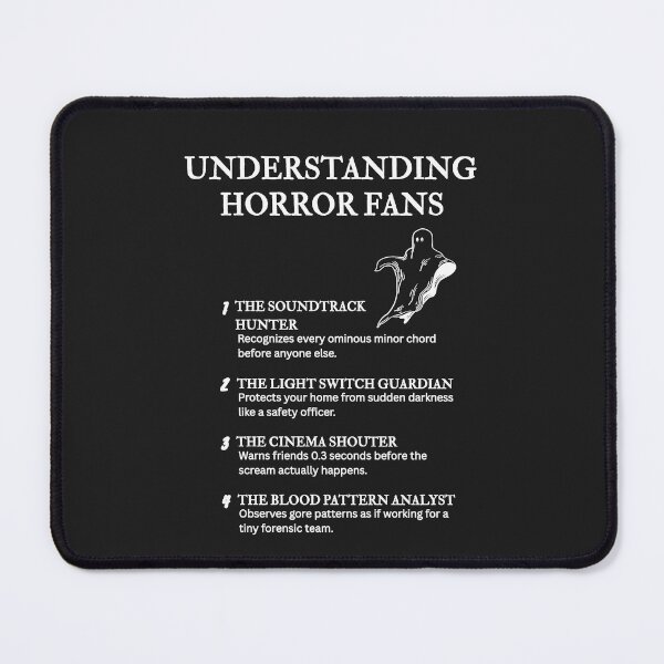 Item preview, Understanding Horror Fans – The Slasher & Scare Edition – Black designed and sold by PsyFlow35.