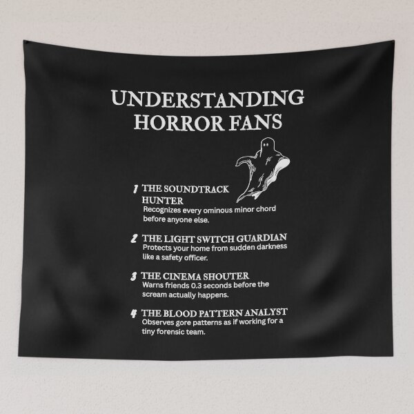 Item preview, Understanding Horror Fans – The Slasher & Scare Edition – Black designed and sold by PsyFlow35.