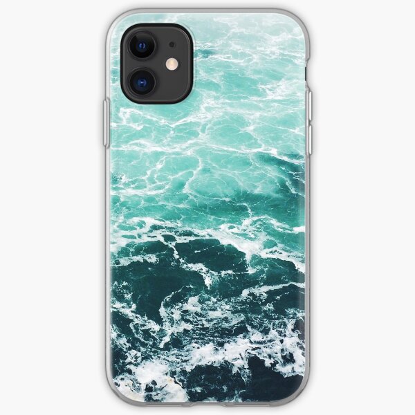 Blue Ocean Summer Beach Waves iPhone Soft Case