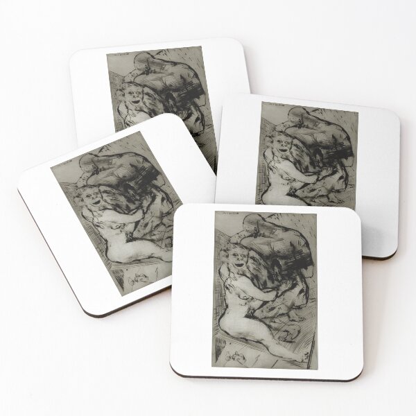 Item preview, Charcoal Embrace, Abstract Human Form Study designed and sold by meltenrevertv.