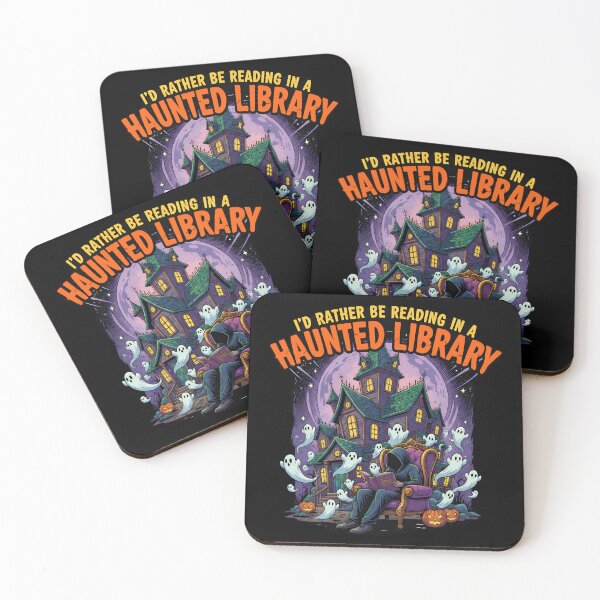Item preview, I'd Rather Be Reading in a Haunted Library designed and sold by NexusArts.