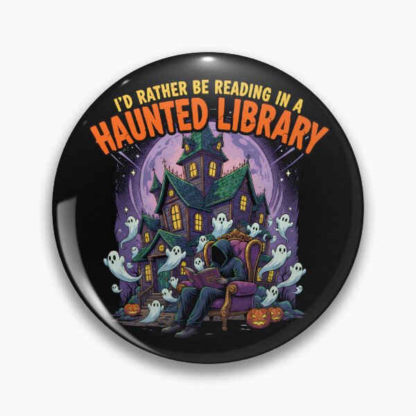 Item preview, I'd Rather Be Reading in a Haunted Library designed and sold by NexusArts.