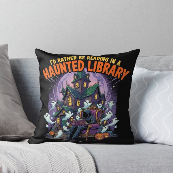 Item preview, I'd Rather Be Reading in a Haunted Library designed and sold by NexusArts.