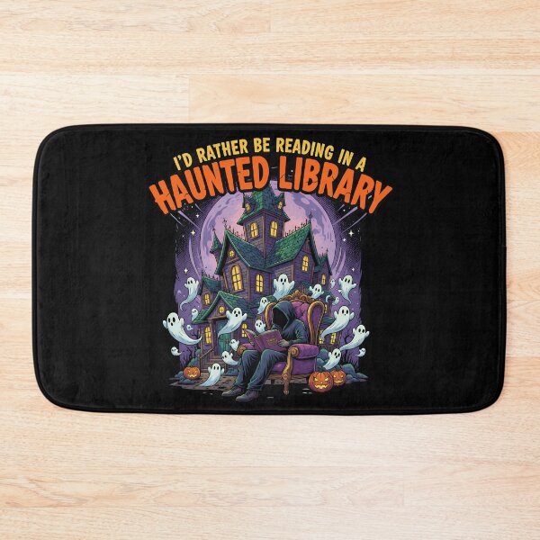 Item preview, I'd Rather Be Reading in a Haunted Library designed and sold by NexusArts.