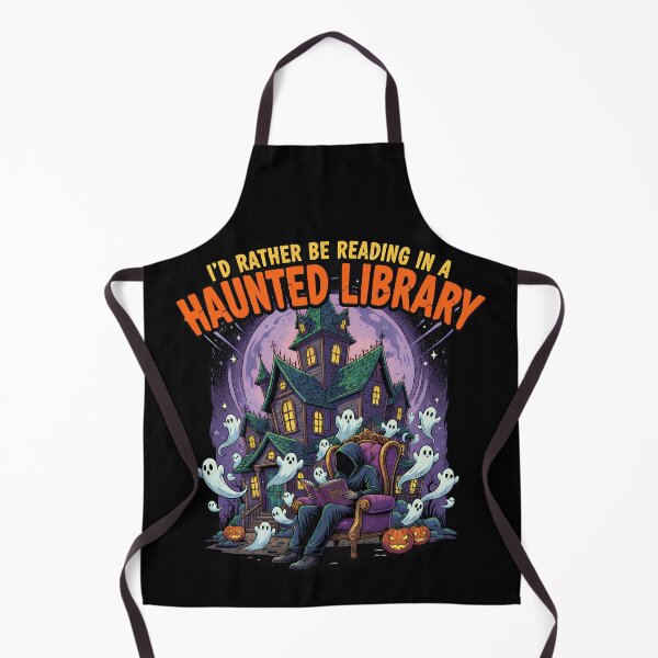 Item preview, I'd Rather Be Reading in a Haunted Library designed and sold by NexusArts.
