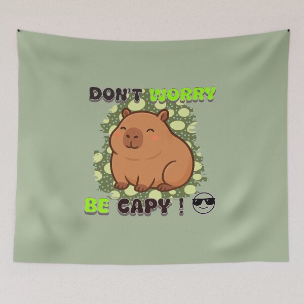 Item preview, Be Capy Sweet Capybara designed and sold by Golden_Glory_Design.