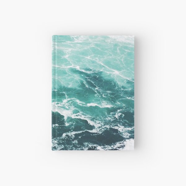 Blue Ocean Summer Beach Waves Hardcover Journal