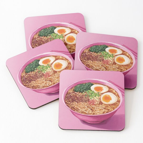 Item preview, Pink Ramen Bowl Noodles Illustration designed and sold by She was a  Dreamer....