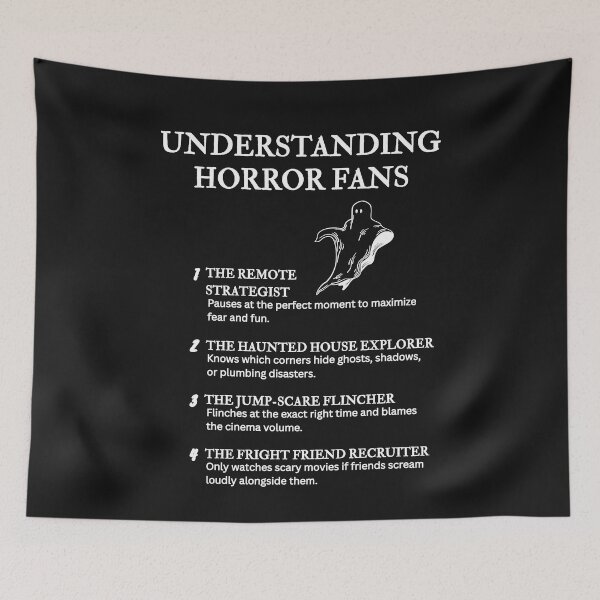 Item preview, Understanding Horror Fans – For Fans Who Love a Good Scream – Black designed and sold by PsyFlow35.