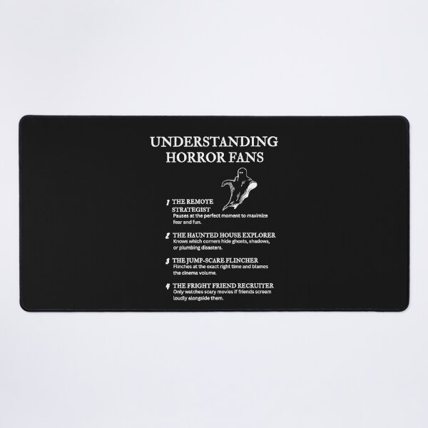 Item preview, Understanding Horror Fans – For Fans Who Love a Good Scream – Black designed and sold by PsyFlow35.