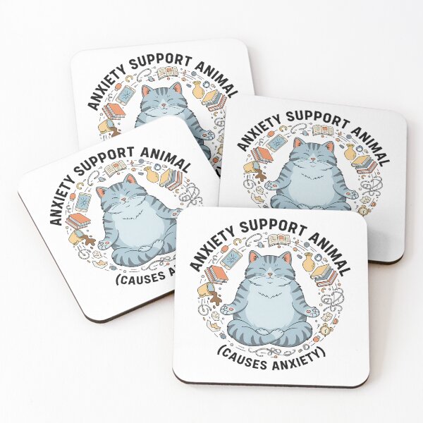 Item preview, Anxiety Support Animal Causes Anxiety Cat Paradox designed and sold by GizmoDesign.