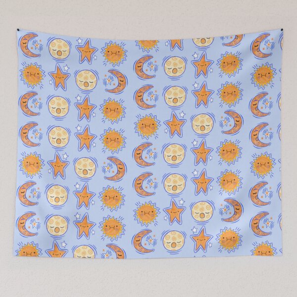 Item preview, Sun, Star and Moon Doodles designed and sold by Atelier CM.