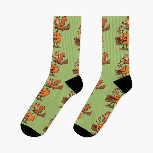 Item preview,  A Sweet Halloween Team: The Squirrel and the Pumpkin designed and sold by IraBum.