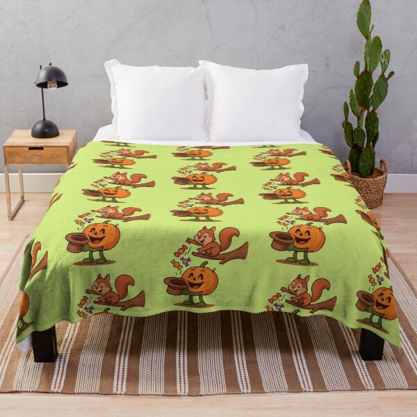 Item preview, A Sweet Halloween Team: The Squirrel and the Pumpkin designed and sold by IraBum.