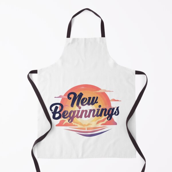 Item preview, New Beginnings – Retro Sunrise Motivation Design designed and sold by Kavya Art.