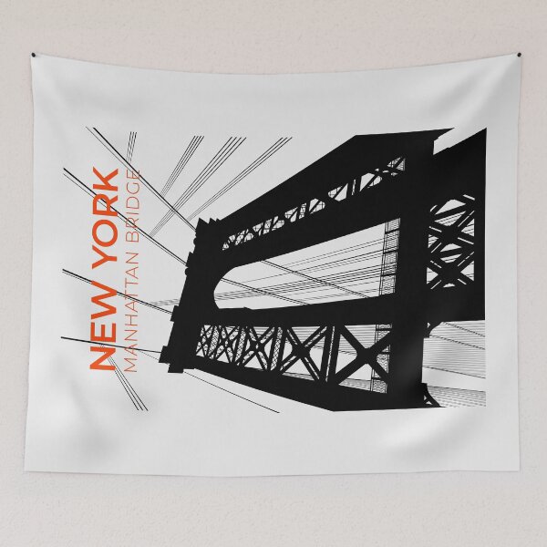 Item preview, New York Manhattan Bridge Architecture (Minimalist) designed and sold by Rapaz Designs.