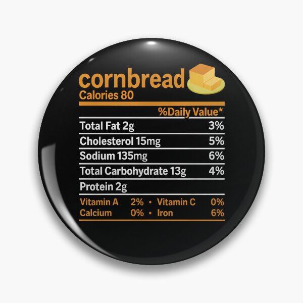 Item preview, Cornbread Nutrition Food Thanksgiving designed and sold by TrinaEspinoza.