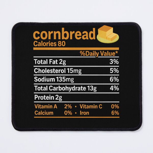 Item preview, Cornbread Nutrition Food Thanksgiving designed and sold by TrinaEspinoza.