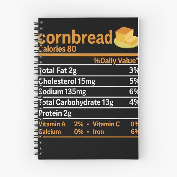 Item preview, Cornbread Nutrition Food Thanksgiving designed and sold by TrinaEspinoza.
