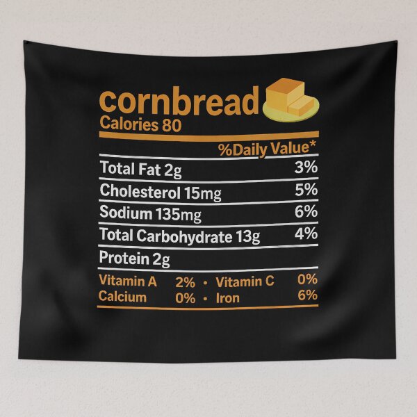 Item preview, Cornbread Nutrition Food Thanksgiving designed and sold by TrinaEspinoza.