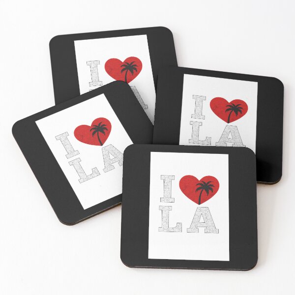 Item preview, I Love LA – Cracked Concrete Palm Heart Design designed and sold by TipVault22 .