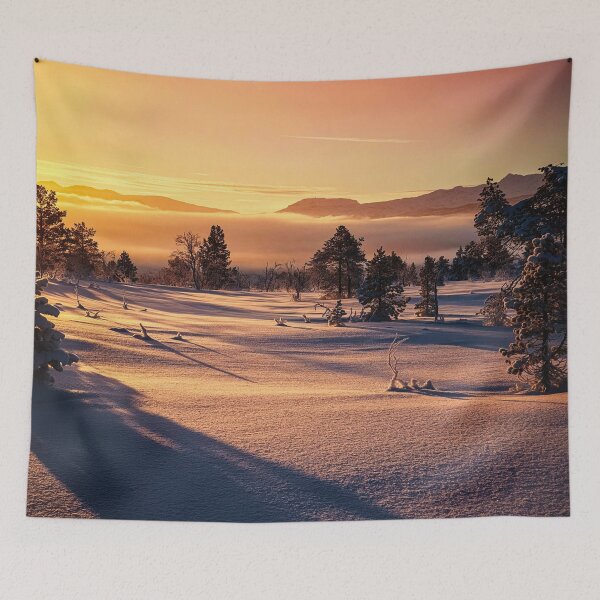 Item preview, Radiant Winter Sunrise – Serene Snowy Landscape designed and sold by RealmsCreation.