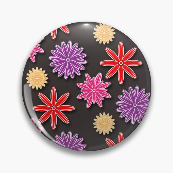 Item preview, Colorful seamless flower pattern design  designed and sold by SpinklyCreations.