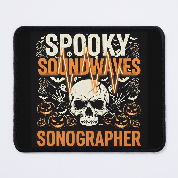 Item preview, Spooky Soundwaves – Halloween Sonographer Skull Design (1) designed and sold by InkoraLab.