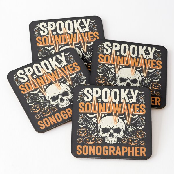 Item preview, Spooky Soundwaves – Halloween Sonographer Skull Design (1) designed and sold by InkoraLab.
