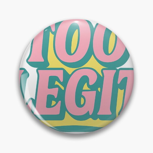 Item preview, Too Legit Retro Lettering Design designed and sold by LenzDesign264.
