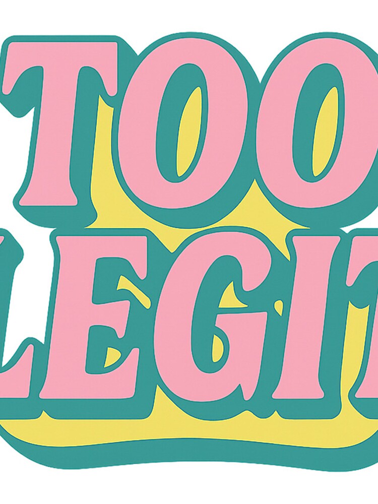 Thumbnail 4 of 4, iPhone Case, Too Legit Retro Lettering Design designed and sold by LenzDesign264.