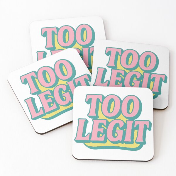 Item preview, Too Legit Retro Lettering Design designed and sold by LenzDesign264.