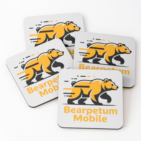 Item preview, Powerful Running Bear Emblem designed and sold by SplashTastic.
