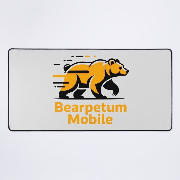 Item preview, Powerful Running Bear Emblem designed and sold by SplashTastic.