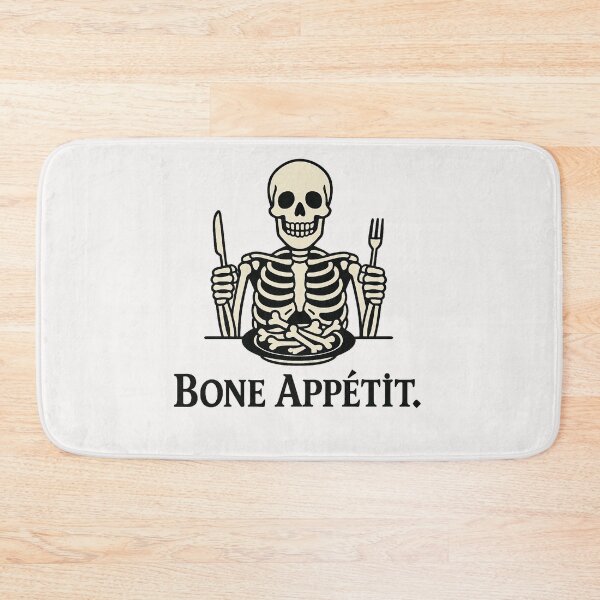 Item preview, Bone Appetit | Funny Skeleton Halloween Design designed and sold by Bratak.