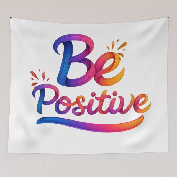 Item preview, Be Positive - Gradient Lettering Design designed and sold by Khadigadesings.