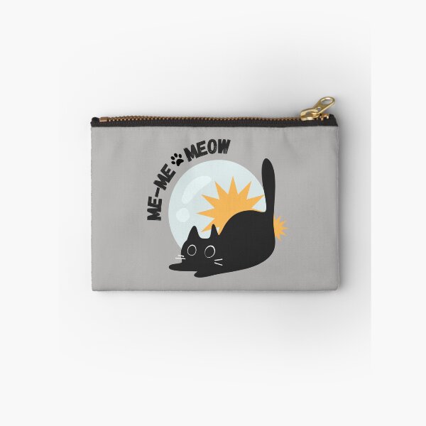 Item preview, Black Cat Me Me Neow Sticker – Funny Kawaii Kitty Design designed and sold by Moon's Arts.