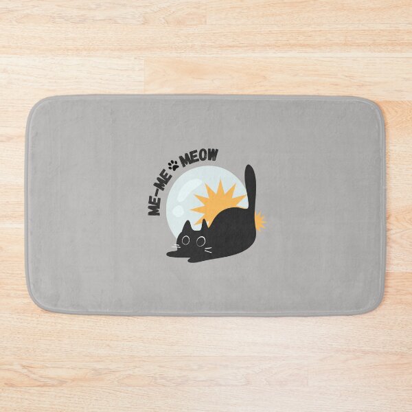 Item preview, Black Cat Me Me Neow Sticker – Funny Kawaii Kitty Design designed and sold by Moon's Arts.