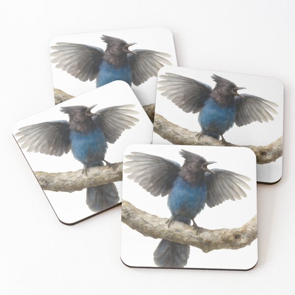 Item preview, Steller’s Jay (Cyanocitta stelleri) designed and sold by HOMETOWN86.