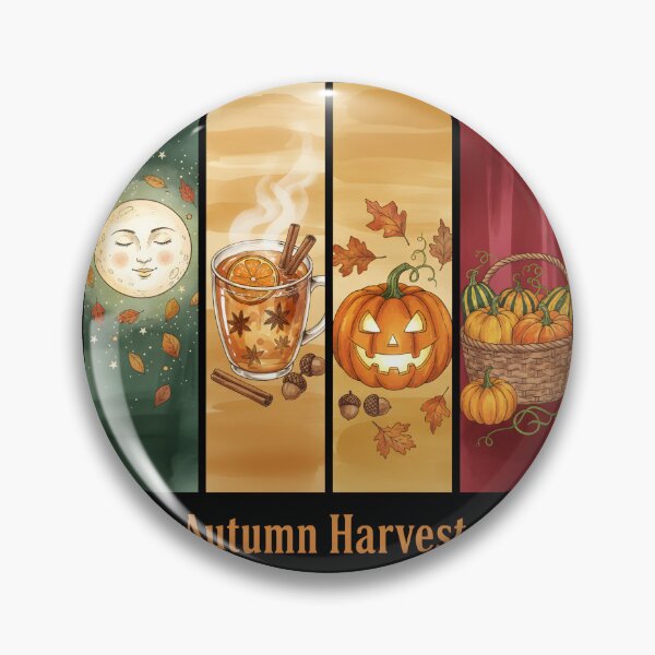 Item preview, Cozy Autumn Harvest - Vintage Fall & Halloween Collage T-Shirt designed and sold by FestivityFinds.