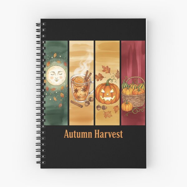 Item preview, Cozy Autumn Harvest - Vintage Fall & Halloween Collage T-Shirt designed and sold by FestivityFinds.